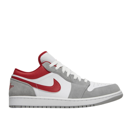 Air Jordan 1 Low SE Light Smoke Grey Gym Red