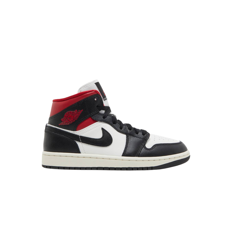 Air Jordan 1 Mid Black Gym Red