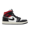 Air Jordan 1 Mid Black Gym Red