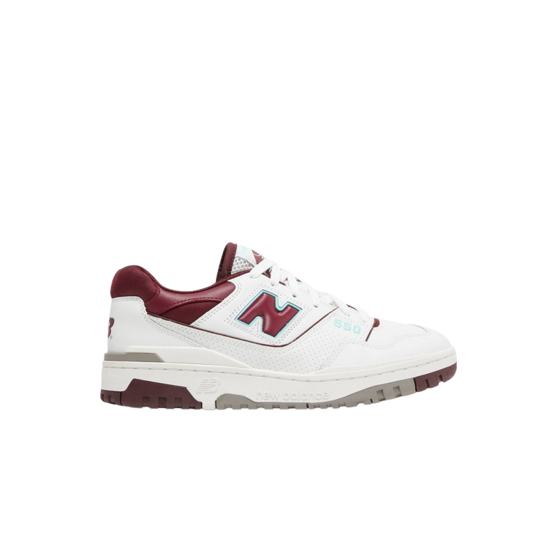 New Balance 550 Burgundy Cyan