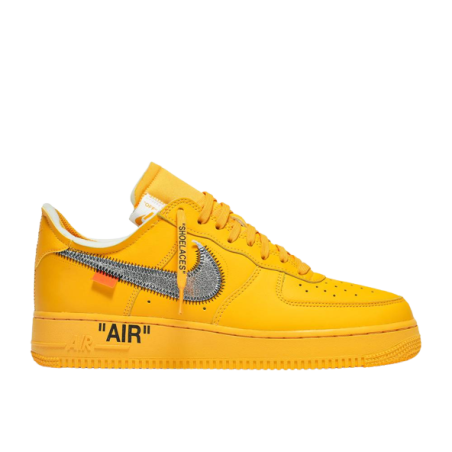 Nike Air Force 1 Low Off-White University Gold Metallic Silver