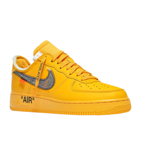 Nike Air Force 1 Low Off-White University Gold Metallic Silver