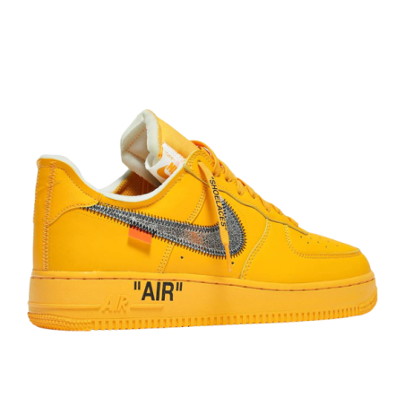 Nike Air Force 1 Low Off-White University Gold Metallic Silver