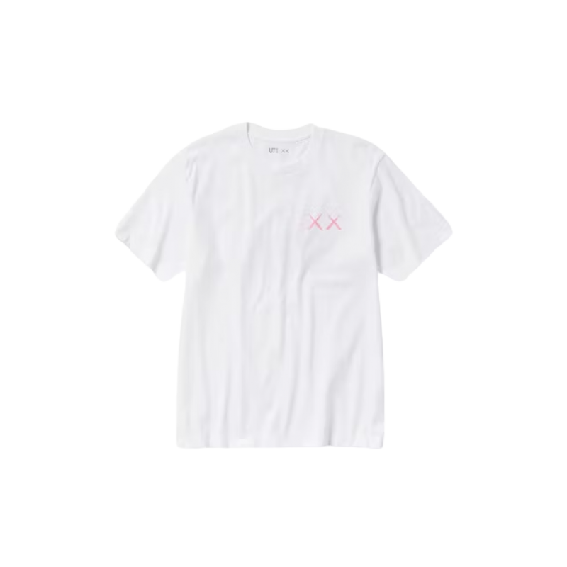 Uniqlo T-Shirt KAWS Pink Graphic