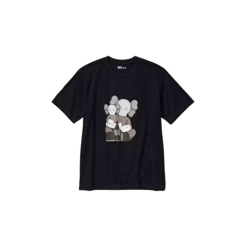 Uniqlo T-Shirt KAWS Black Graphic