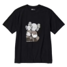 Uniqlo T-Shirt KAWS Black Graphic