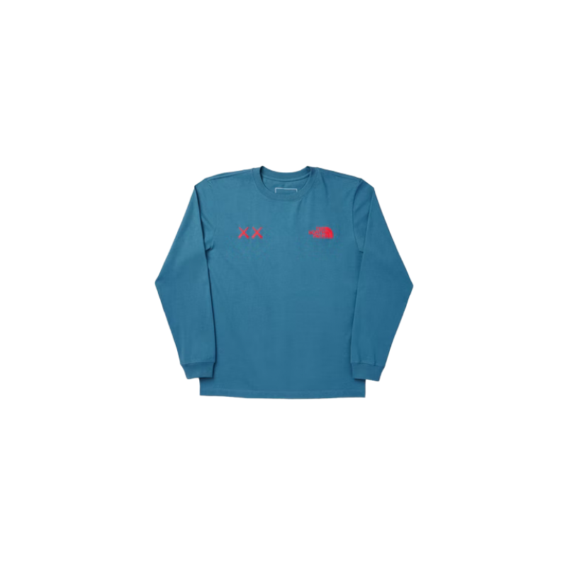 The North Face KAWS Longsleeve Tee Mallard Blue