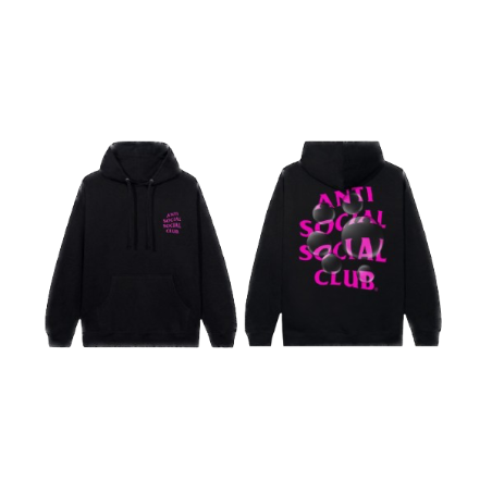 Assc Bubblegum Pink Black Hoodie