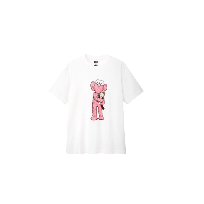 Uniqlo KAWS Pink BFF Tee White