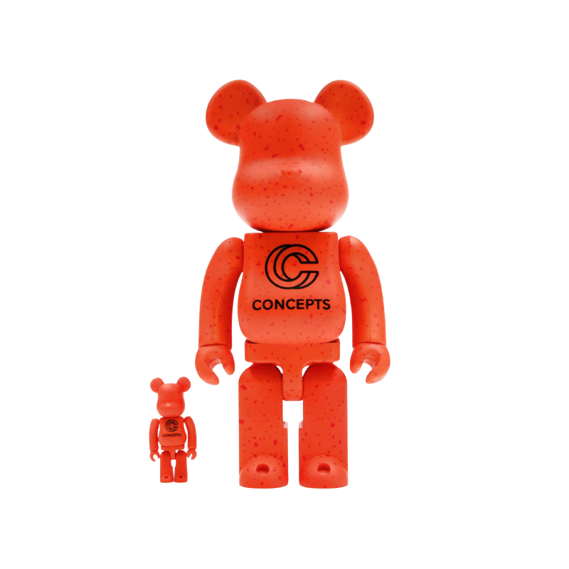 Bearbrick x Concepts Orange Lobster