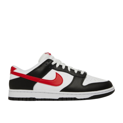 Nike Dunk Low Black White Red