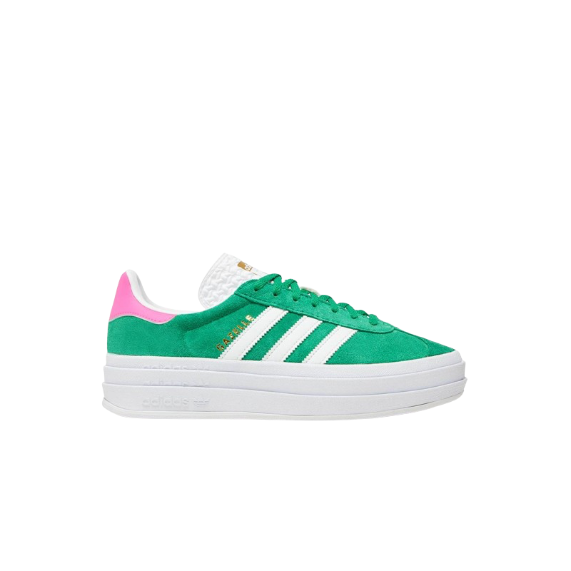 Adidas Gazelle Bold Green Lucid Pink