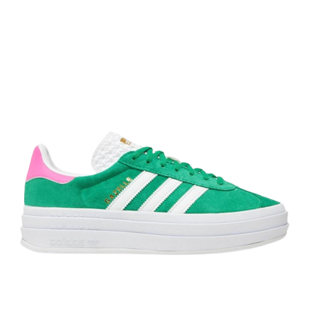 Adidas Gazelle Bold Green Lucid Pink