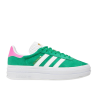 Adidas Gazelle Bold Green Lucid Pink