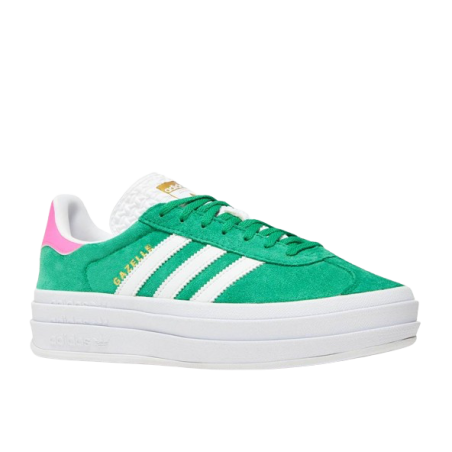 Adidas Gazelle Bold Green Lucid Pink