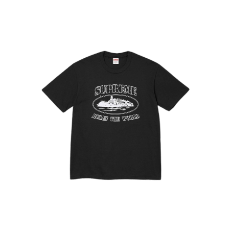 Supreme Corteiz Rules The World Tee Black