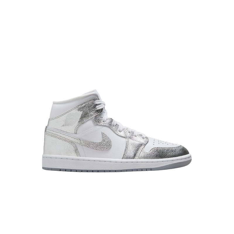 Air Jordan 1 Mid Crinkled Chrome