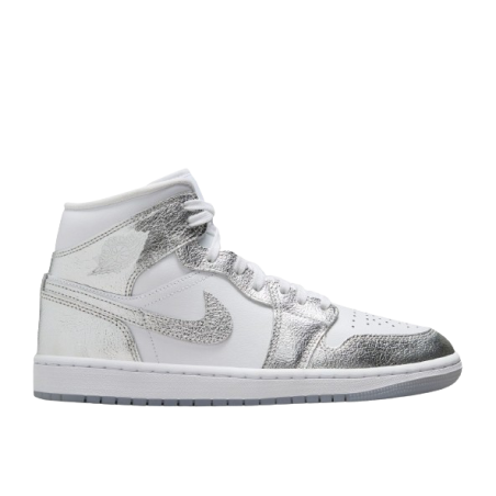 Air Jordan 1 Mid Crinkled Chrome