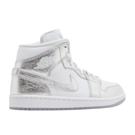 Air Jordan 1 Mid Crinkled Chrome