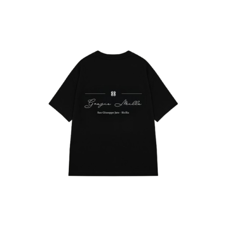 T-Shirt Black Goat'em Grazie Mille