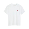 T-shirt Ami Paris Blanc Mini Coeur Rouge