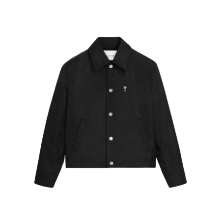 Veste Ami Paris à Boutons Cloutés Ami de Coeur en Nylon Noir