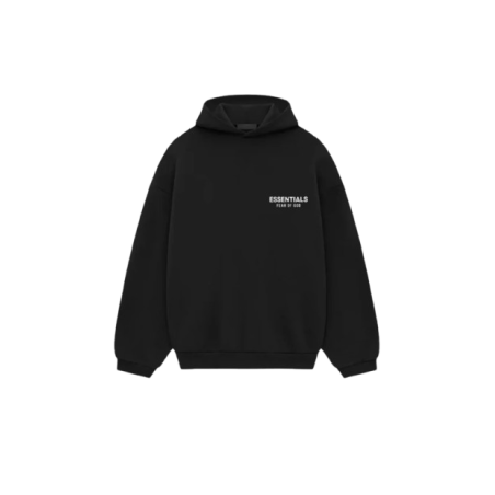 Fear of God Essentials FW24 Black White Hoodie