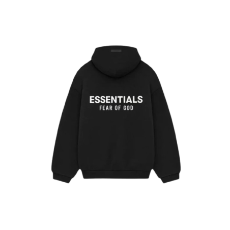 Fear of God Essentials FW24 Black White Hoodie