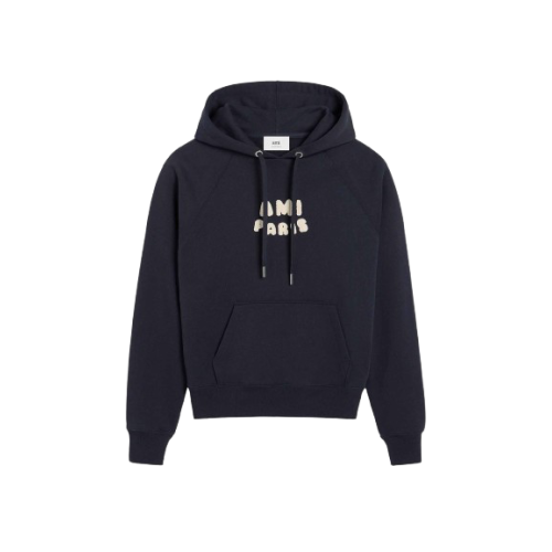 Hoodie Ami Paris Navy
