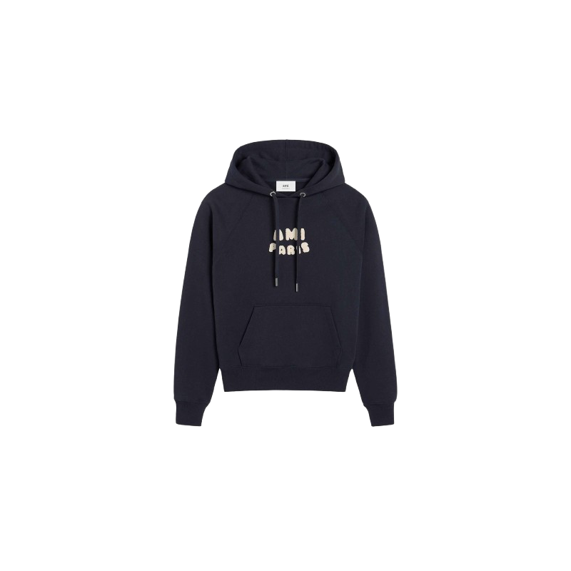 Hoodie Ami Paris Navy