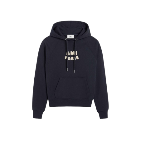 Hoodie Ami Paris Navy