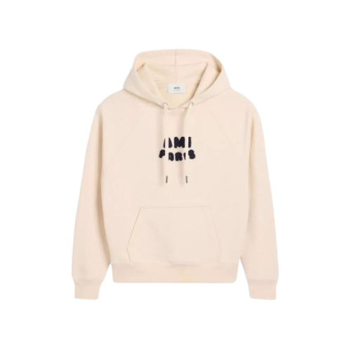 Hoodie Ami Paris Beige