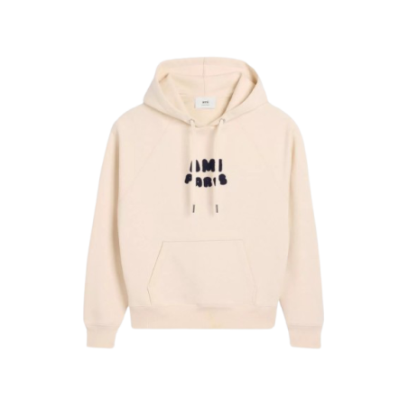Hoodie Ami Paris Beige