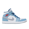 Air Jordan 1 Mid French Blue Fire Red