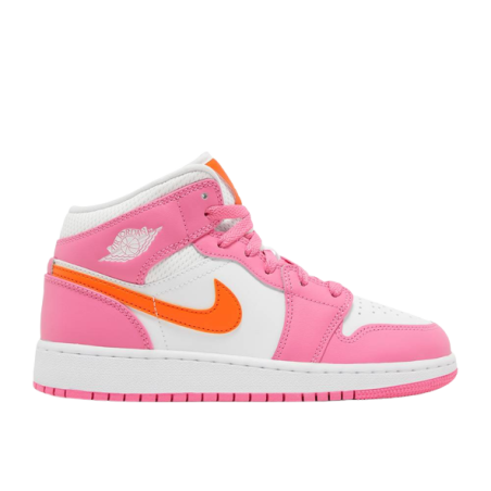 Air Jordan 1 Mid Pinksicle Safety Orange